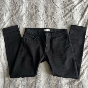 (Like new) Topman Black Slim tapered ripped jeans men’s